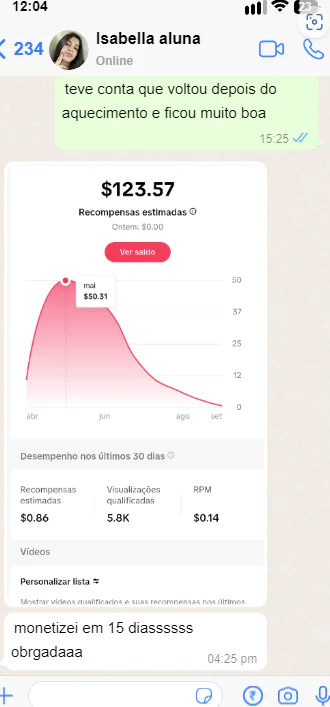 Toda semana os alunos do Método Tik Tok Gringo tem aulas ao vivo sobre monetização no Tik Tok e atualizações do mercado, além de momentos para tirar dúvidas, analisar erros e acertos. É uma imersão intensa de ideias em cada encontro.
