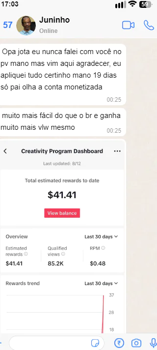 Aplicando certinho nossa estratégia de maneira consistente já tivemos casos de alunos que com 09 dias já estava ganhando em dolar e hoje já esta fazendo uma renda excelente em dólar